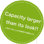 Capacity larger than its look!!